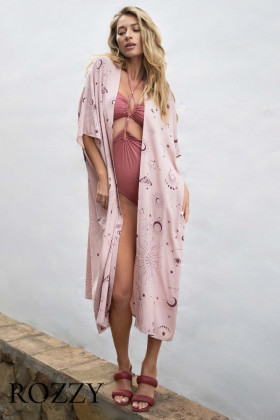 Халат пляжный Esotiq Lunar/02X 41719 пудровый