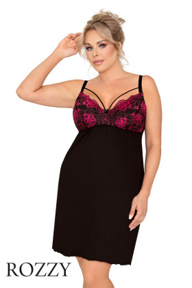 Сорочка вискозная Donna Candy Plus черный