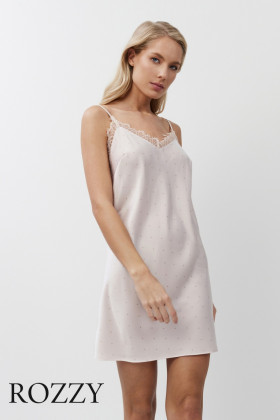 Сорочка атласная Aruelle Gwen светло-розовый