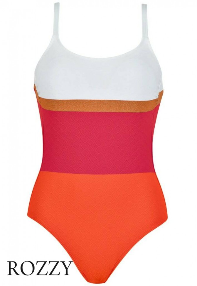 Купальник слитный Naturana 73429 красный/мультицвет Ф