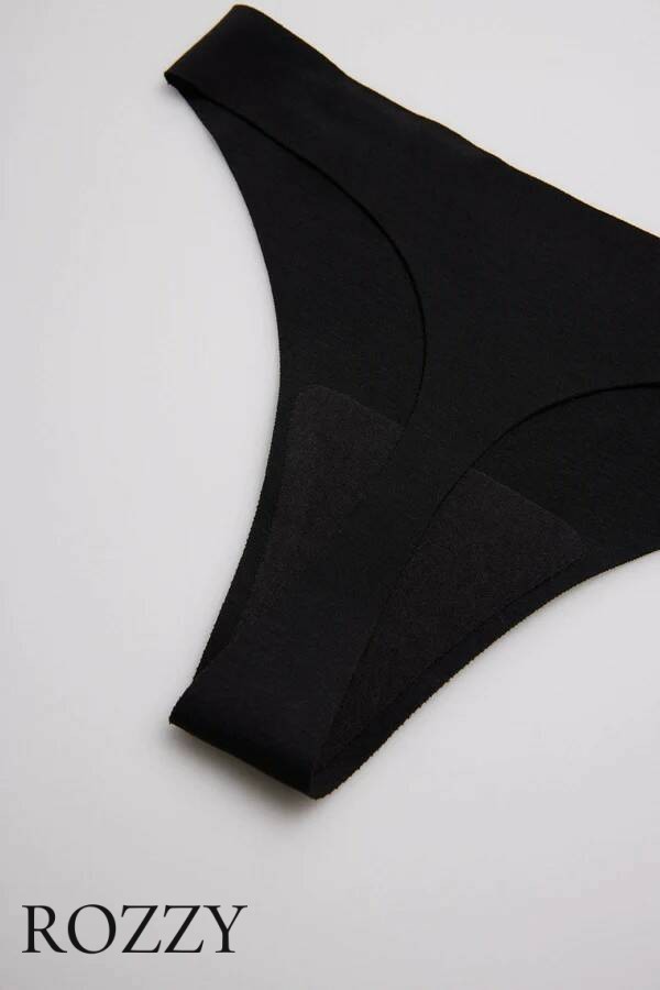 Трусы стринги хлопковые обрезные Ysabel Mora 19663 черный