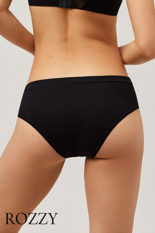 Трусы хипстеры хлопковые Ysabel Mora 10073 черный