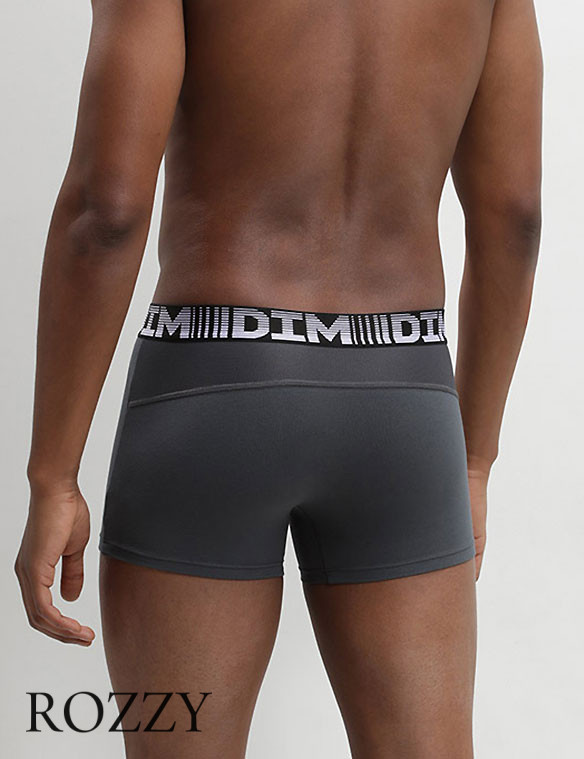 Трусы шорты мужские DIM 01N1 коричневый/серый (уп.2шт.)