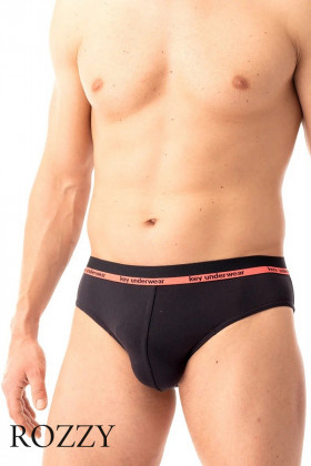 Трусы слипы мужские Key MPP 287 черный/коричневый (уп.2шт.)