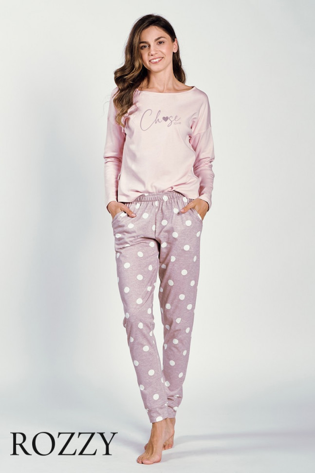 Пижама хлопковая Taro Libby 3214/3268 светло-розовый/светло-лиловый