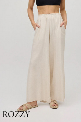 Брюки пляжные вискозные Ysabel Mora 86171 бежевый