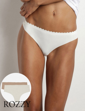 Трусы стринги обрезные Dim Body Touch Microfiber 05DS перламутровый/телесный (уп.2шт.)