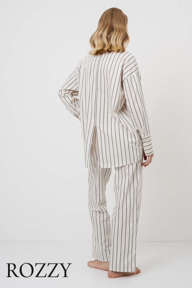 Костюм домашний хлопковый Aruelle Seraphine Set кремовый