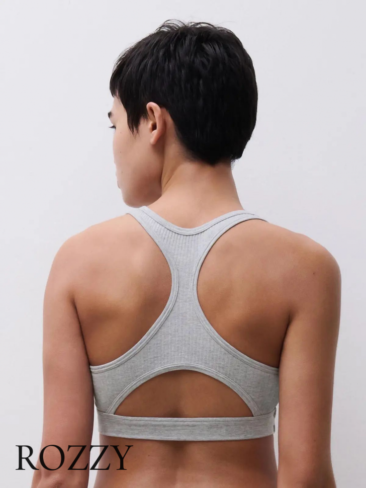Топ хлопковый Chantelle Cotton Comfort C15P10 серый