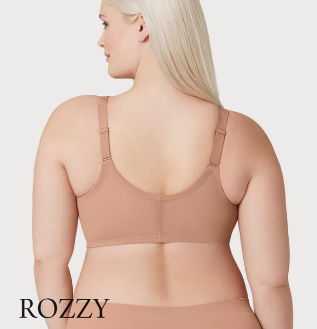 Бюстгальтер без косточек спереди застежка Glamorise GI1210 кофе с молоком
