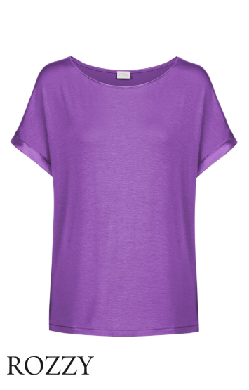 Футболка домашняя вискозная Mey Alena 16407 сиреневая