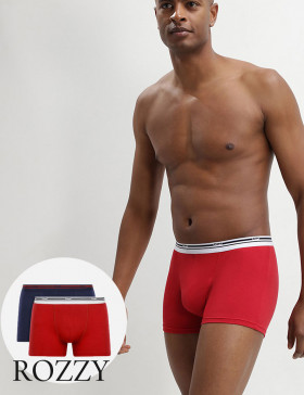 Трусы шорты мужские DIM 06XP красный/синий (уп.2шт.)