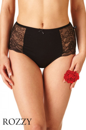 Трусы макси хлопковые Key LPF 280 черный (уп.2шт.)  