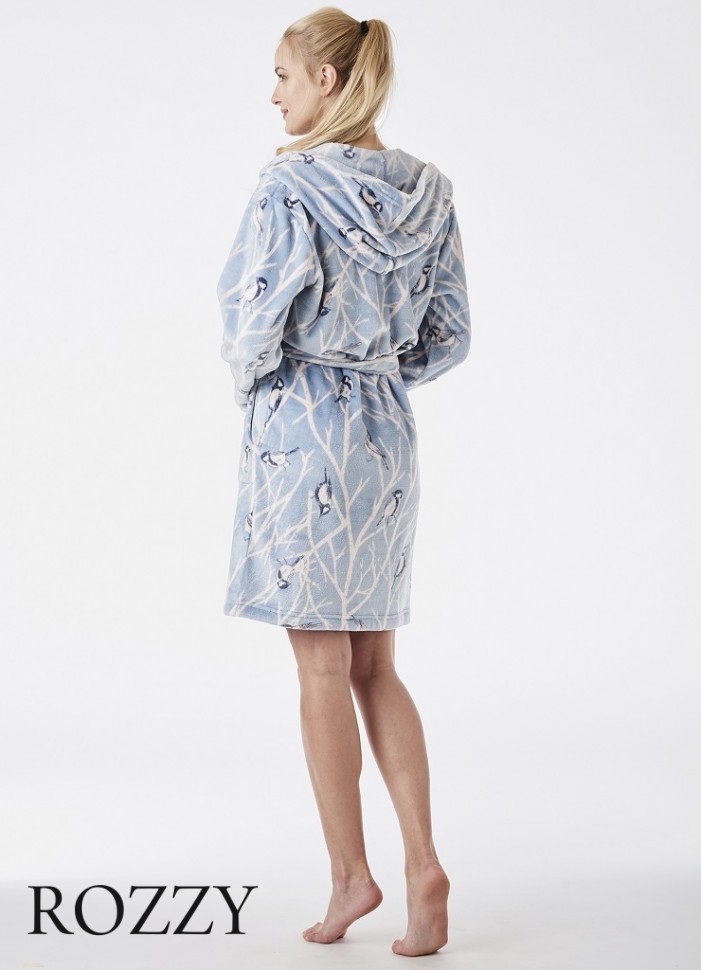 Халат флисовый Key LGD 892 18/19 голубой