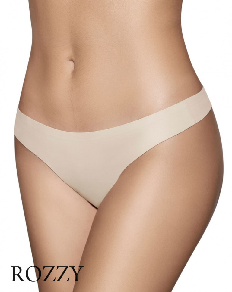 Трусы стринги Selene Tanga 500 3127 серо-бежевый