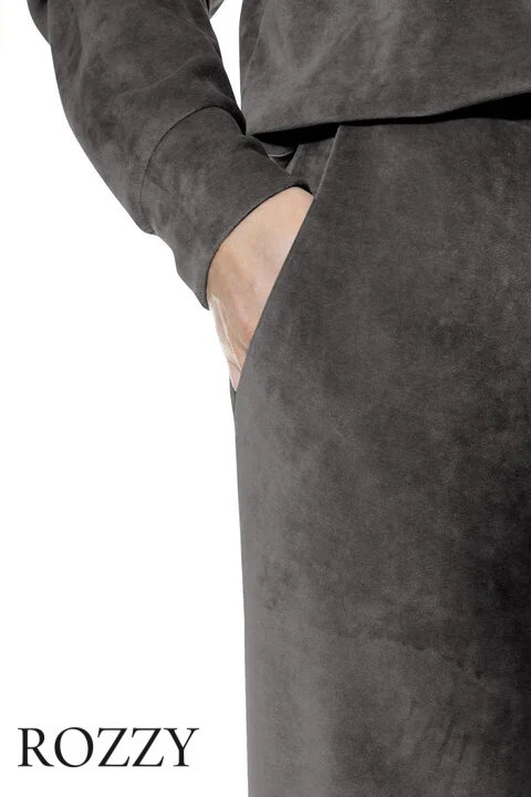 Брюки домашние велюровые Mey Velvet Dream 1220025 серый