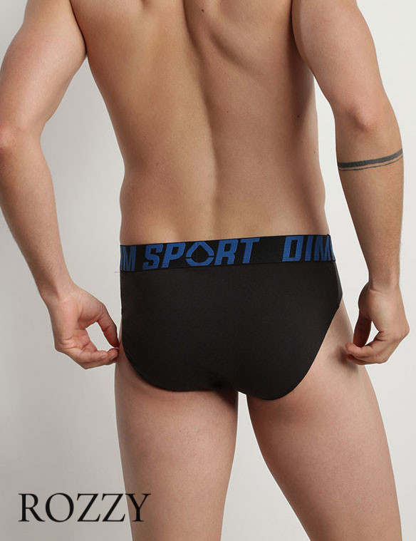 Трусы слипы мужские DIM 08EY черный (уп.3шт.)