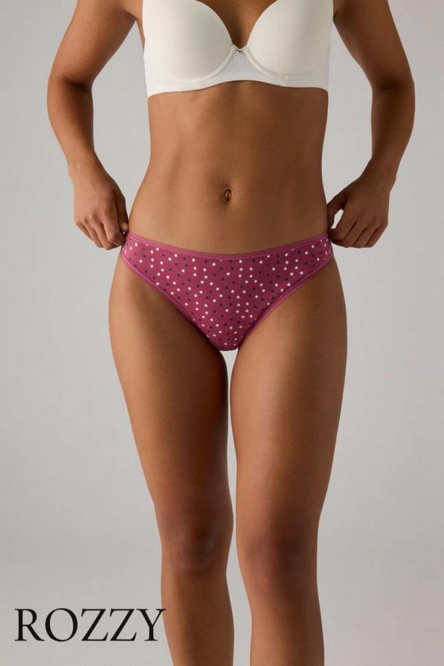 Трусы бикини хлопковые Ysabel Mora 19014 темно-синий/амарант (уп.2шт.)