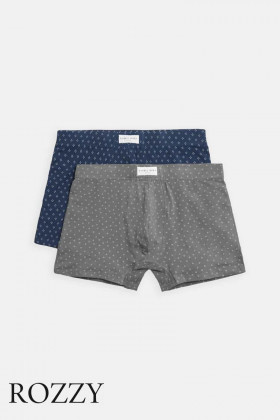 Трусы шорты мужские Ysabel Mora 20428 синий/серый (уп.2шт.)