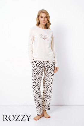 Пижама Aruelle Ginger бежевый/черный