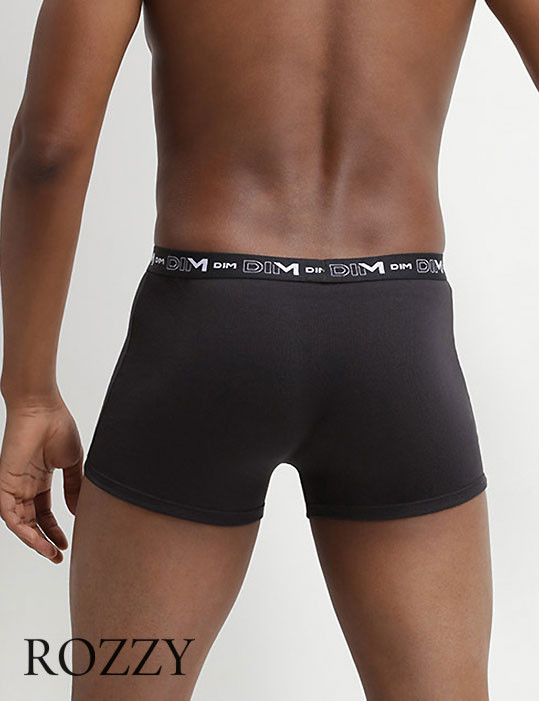 Трусы шорты мужские DIM 6596/3 черный (уп.3шт.)