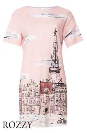 Сорочка хлопковая Mey Ete A Paris 1230060 пудровый