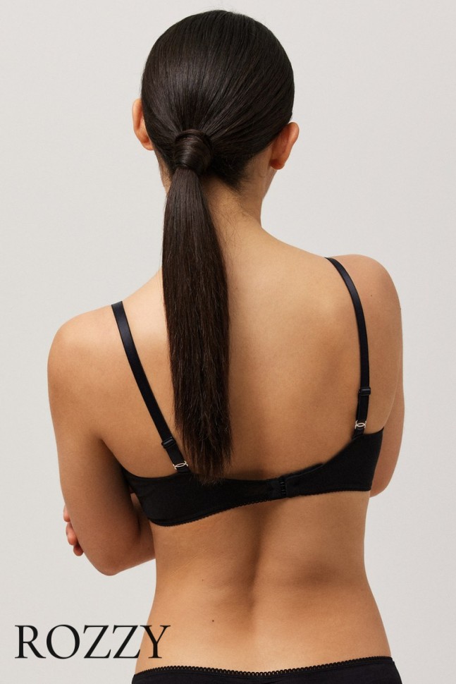 Бюстгальтер без косточек хлопковый Ysabel Mora 10067 черный