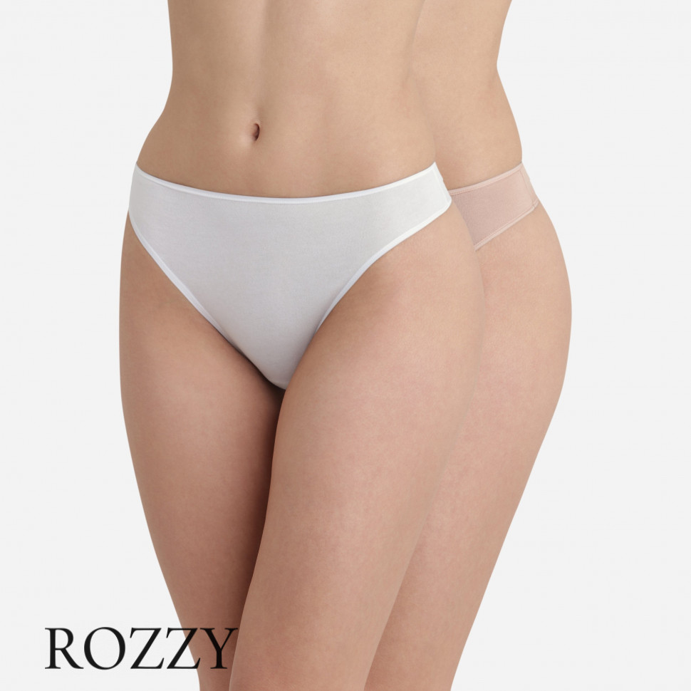 Трусы слипы хлопковые DIM Coton Stretch 05DW телесный/белый