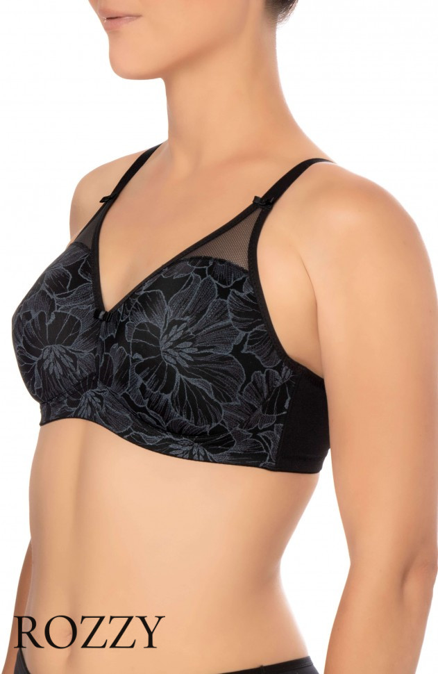 Бюстгальтер без косточек Felina Vision Bloom 203288 черный Ф