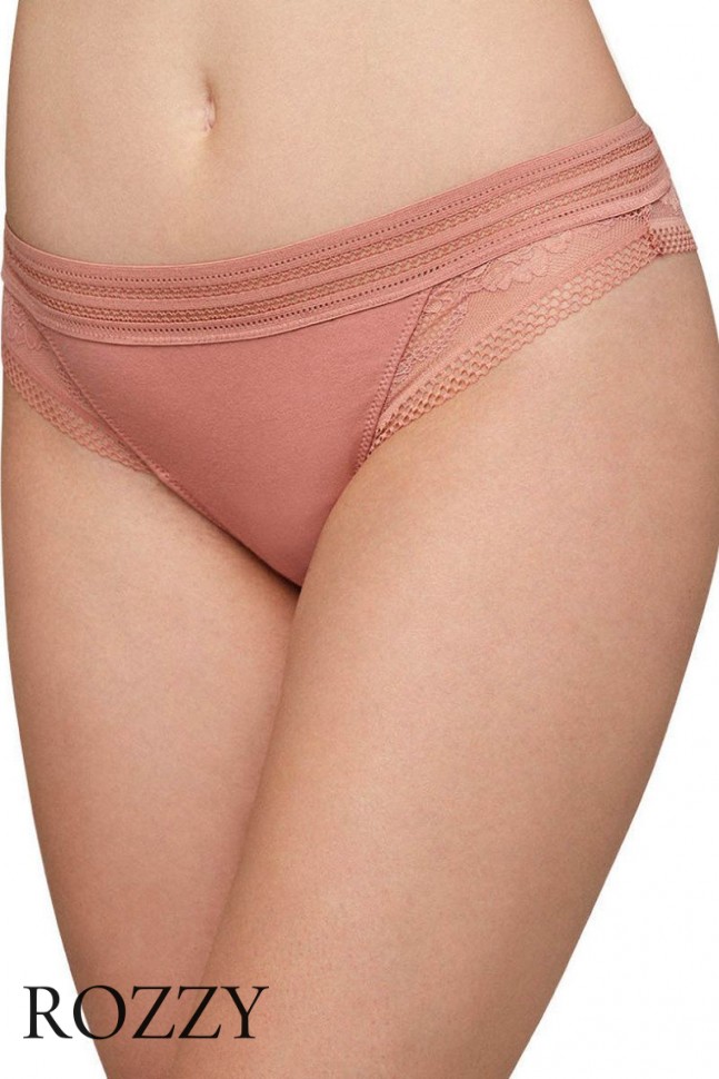 Трусы стринги хлопковые обрезные Ysabel Mora 19253 коралловый