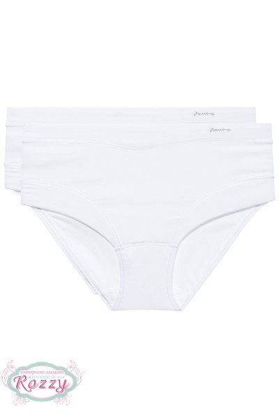 Трусы макси хлопковые Janira 31637 (уп.2шт.) белый, ванильный, песочный, черный