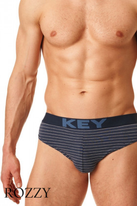 Трусы слипы мужские Key MPP 399 B22 синий/голубой (уп.2шт.)