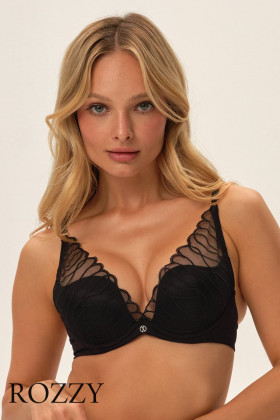 Бюстгальтер планж пуш-ап Esotiq Olyvia/99X 41777 черный