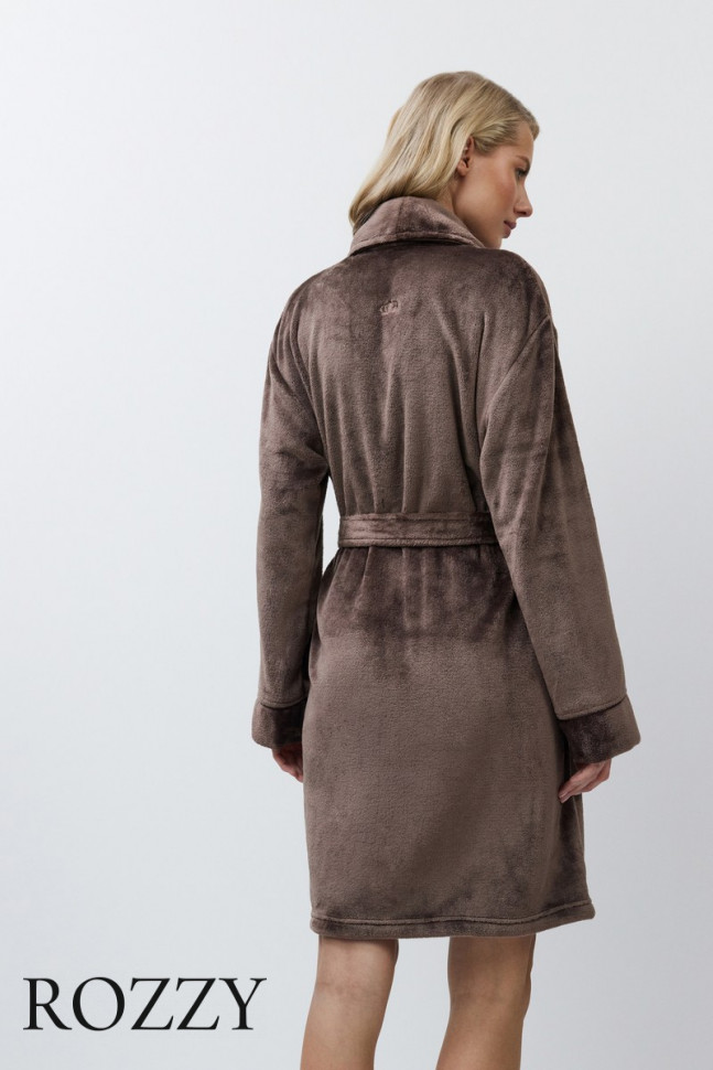 Халат флисовый Aruelle Eva Brawn шоколадный
