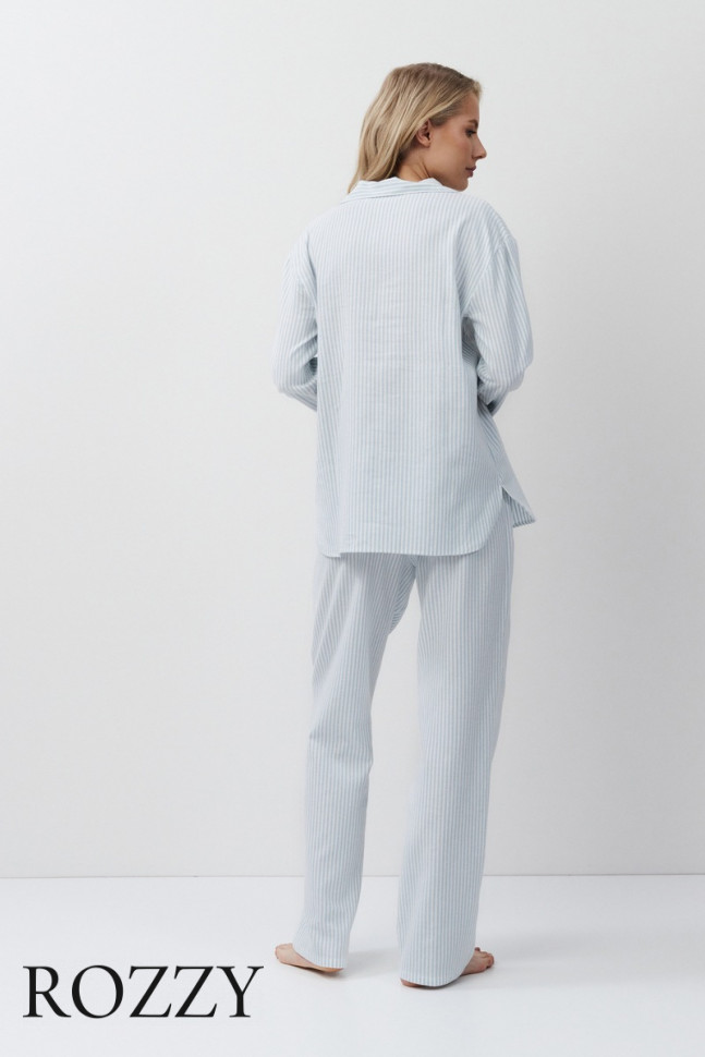 Пижама фланелевая Aruelle Brooke светло-голубой