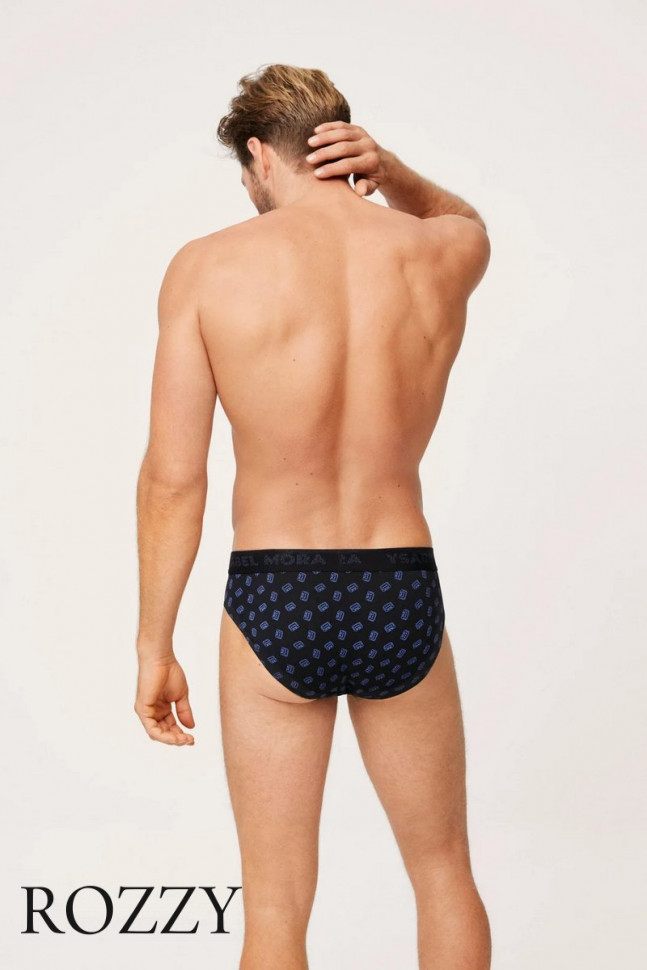 Трусы слипы мужские Ysabel Mora 20315 черный/синий (уп.2шт.)