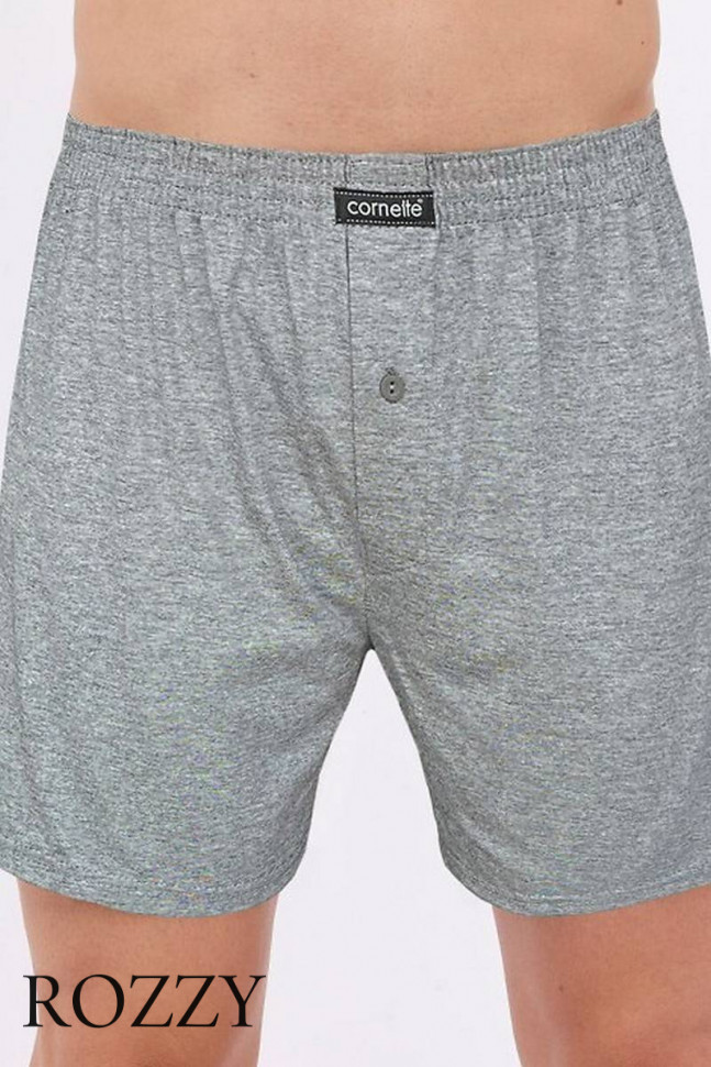 Трусы боксеры мужские Cornette Comfort 945 темно-синий/серый (уп.3шт.)