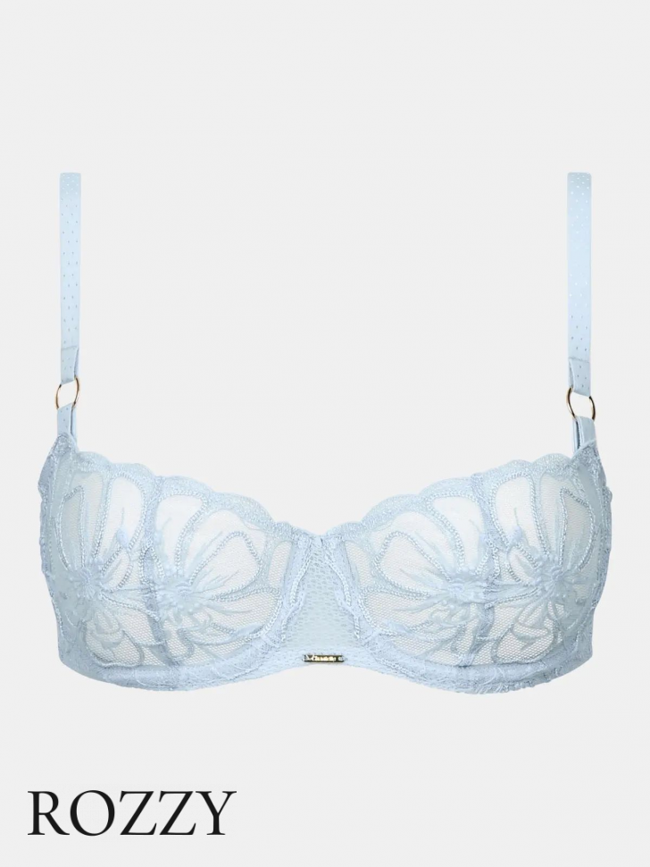 Бюстгальтер балконет Chantelle Fleurs C12M50 голубой