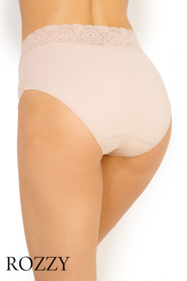 Трусы макси хлопковые Janira Dolce Cinture 31785 белый, песочный, черный