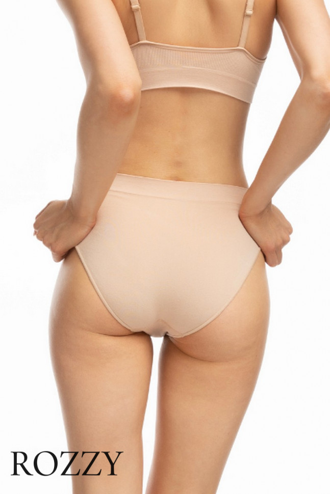 Трусы слипы бесшовные Julimex Bamboo Bikini бежевый