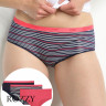 Трусы шорты хлопковые DIM Les Pockets Cotton 4C20 розы (уп.3шт.)