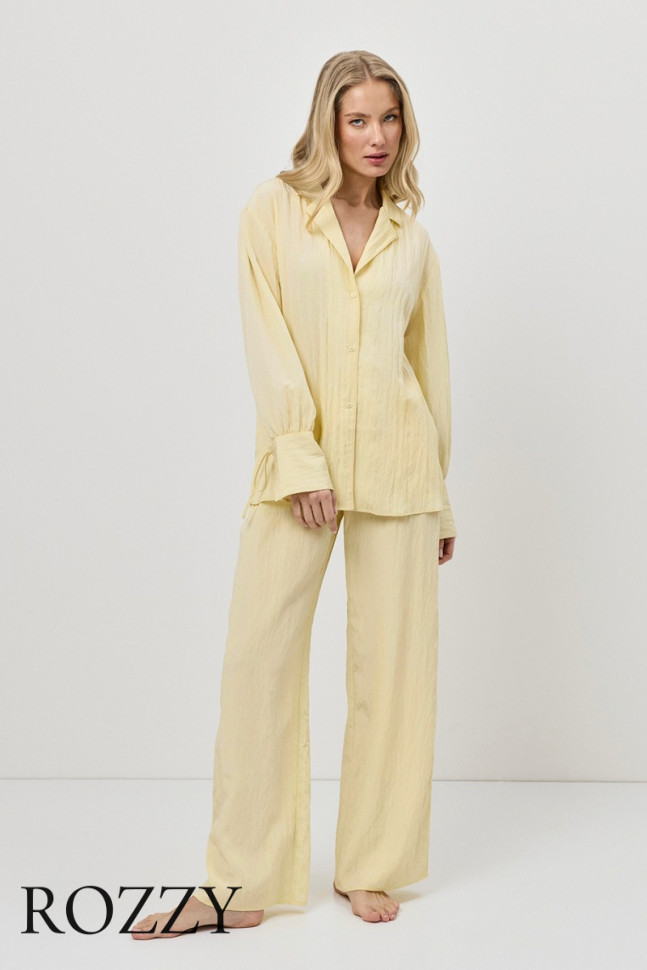 Пижама вискозная Aruelle Solara Set желтый