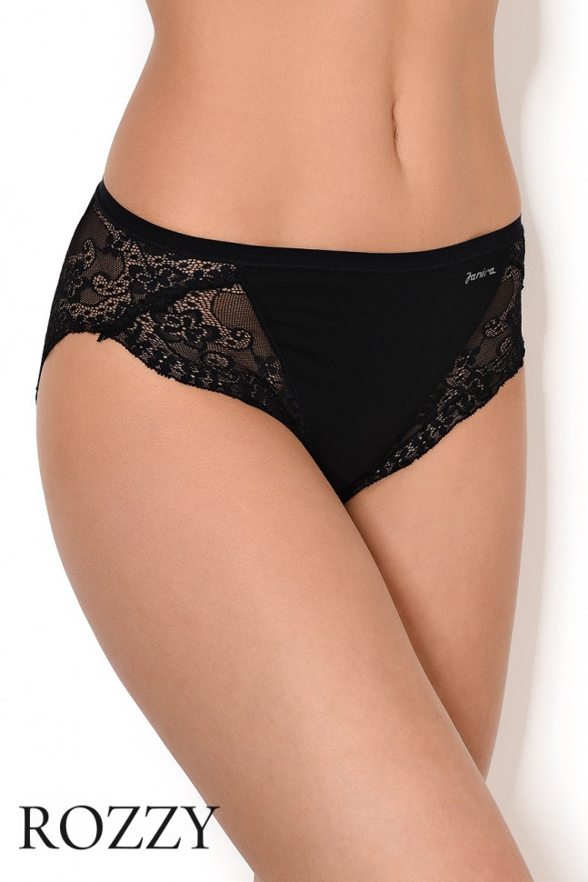 Трусы классика хлопковые Janira Charm Cotton 31689 черный