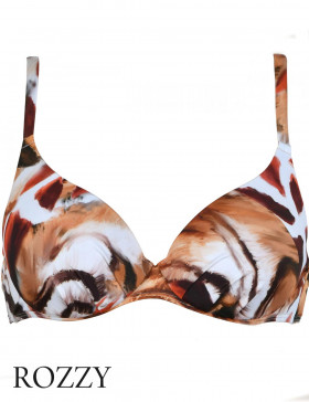 Бюстгальтер купальный Naturana 77064 животный принт Ф